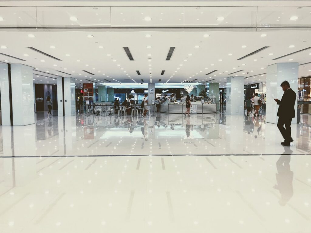 Scent Design for Malls: Elevating Luxury Retail Experiences - minimalist luxury mall interior scent